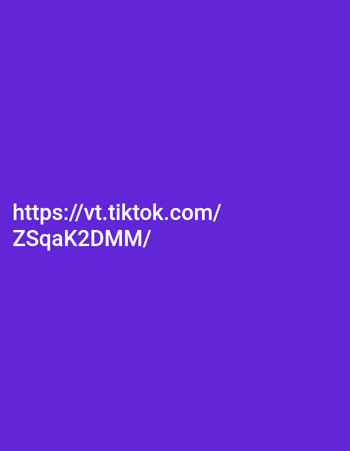 The image displays a solid purple background with white text overlayed. The text reads: "https://vt.tiktok.com/ ZSqak2DMM/". The image does not depict any specific location within the city of Kendayakan, Indonesia, nor does it contain any people, objects, or actions to describe. It is purely text on a colored background.