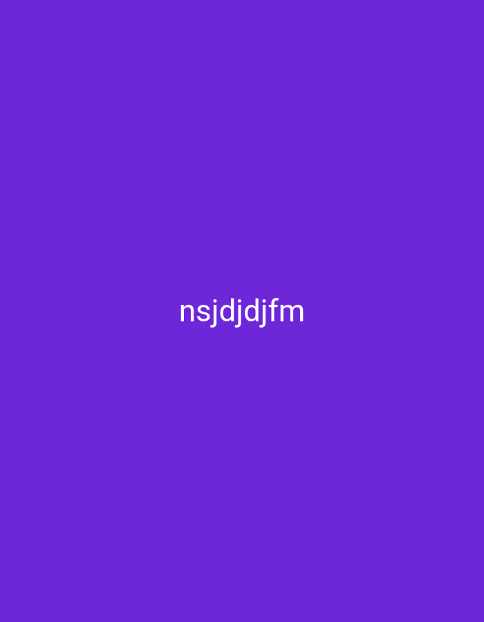 The image is a solid purple background with the text "nsjdjdjfm" centered on it in white. There are no people, objects, actions, interactions, or environmental details visible in the image. Therefore, it is not possible to provide a description of the scene in Nsugpe, Nigeria.