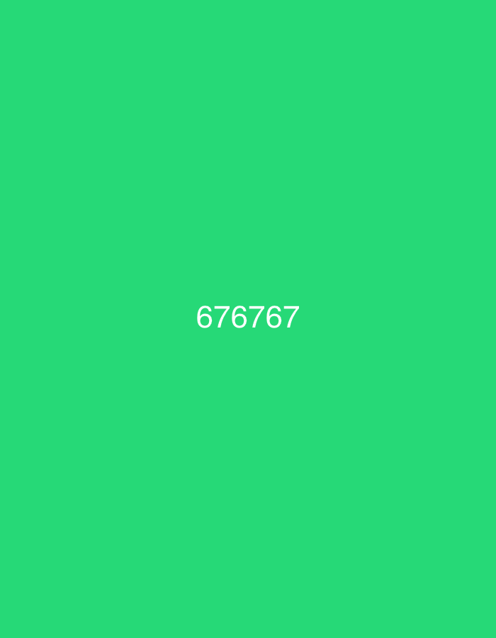 The image is a solid green background with the numbers "676767" centered in white text. There are no other discernible elements in the image. The location of Востец Снт, Russia is not visible or implied by the image.