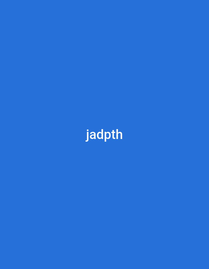 The image is a solid blue background with the word "jadpth" in white text centered horizontally and vertically on the screen. There are no people, objects, or environmental details present in the image, and therefore no information can be extracted regarding the city of Jalingo, Nigeria.