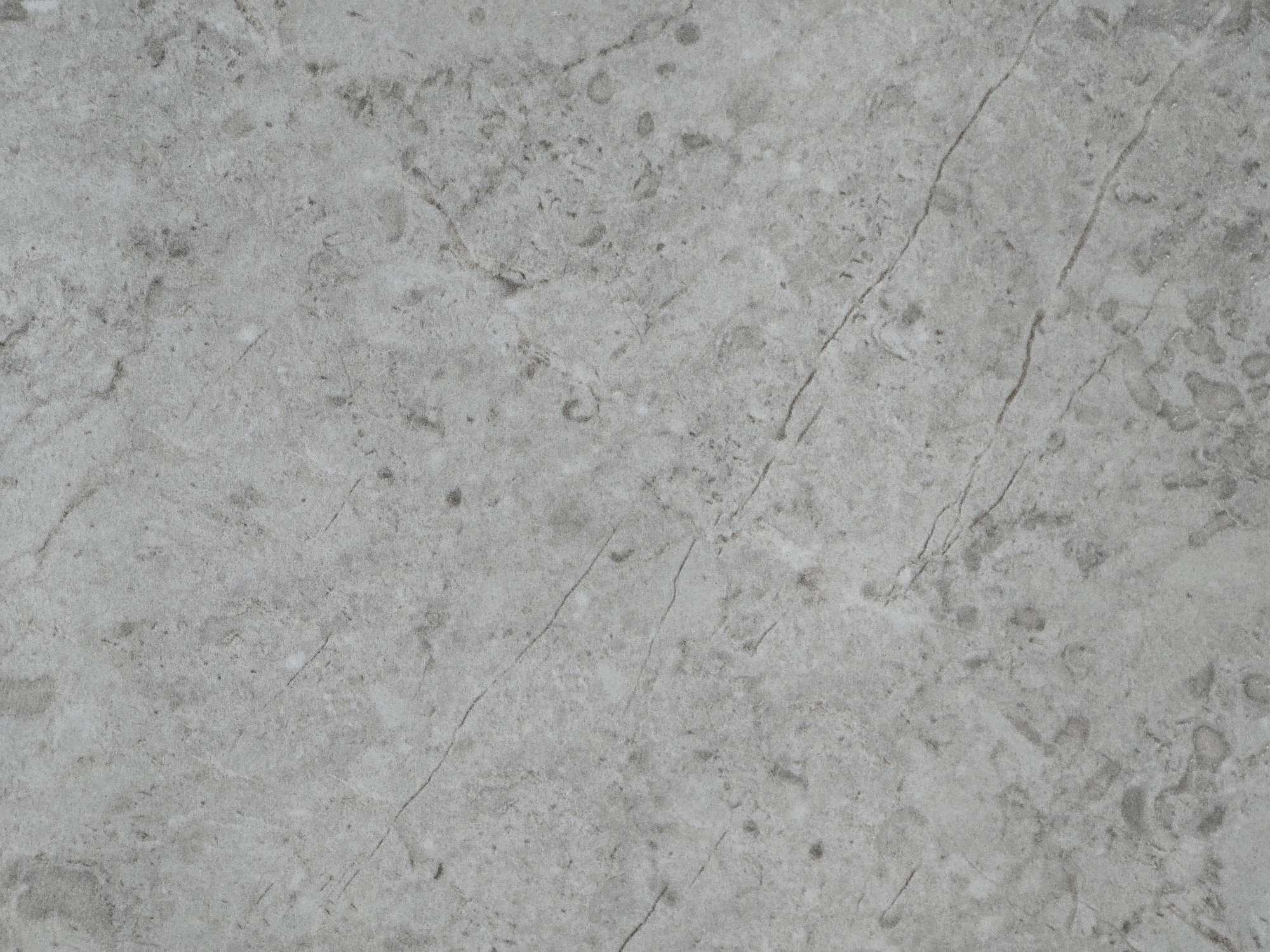 The image displays a close-up, full-frame view of a gray, textured surface that appears to be natural stone, possibly marble or granite, with visible veins and mineral inclusions. There are no discernible elements related to the city of Sütəmurdov, Azerbaijan, or any people, subjects, objects, actions, or interactions. The scene is purely an abstract depiction of a material's surface.