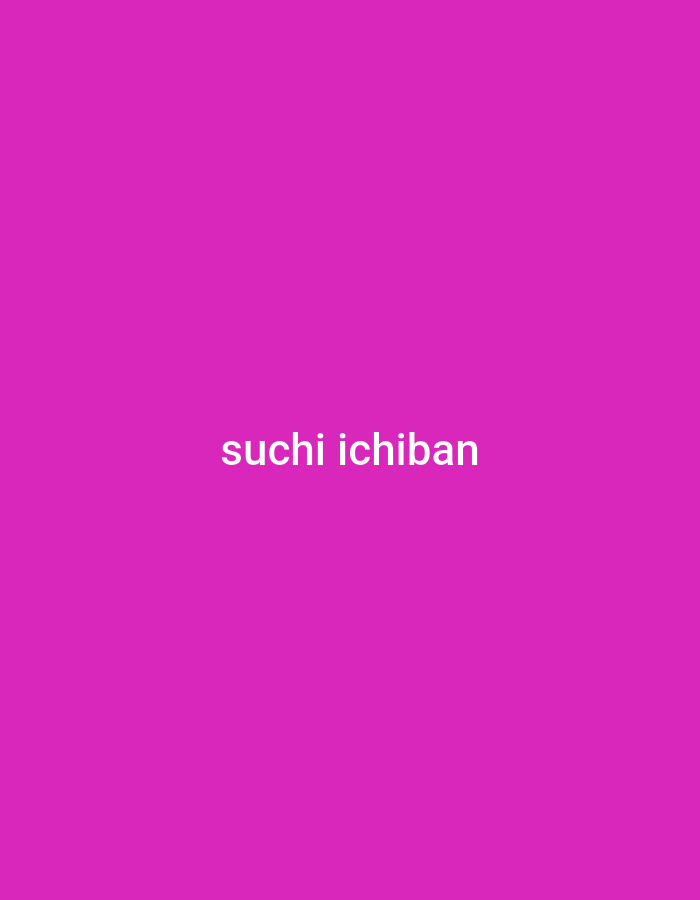 The image displays a pink background with the text "suchi ichiban" centered horizontally and vertically in white. There are no people, subjects, objects, actions, interactions, or environmental details present in the image. The location in Lhokseumawe, Indonesia, is not depicted or implied by the visual content.