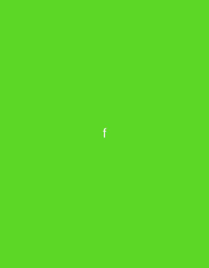 A green background with a white lowercase letter "f" in the center. The location is unknown, and no information suggests it is in Yerevan, Armenia.