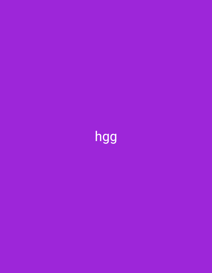 The image is a solid purple background with the text "hgg" in white centered horizontally and in the lower half of the image. There are no people, objects, actions, or interactions visible in the image. The image does not depict any location in Nsugpe, Nigeria.