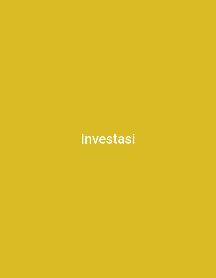 The image is a plain, solid yellow background with the word "Investasi" written in white text in the center. The text appears to be in a sans-serif font. There is no discernible location in the city of Gorontalo, Indonesia, or any people, subjects, objects, actions, or interactions visible in the image. The image is entirely composed of the yellow background and the white text.