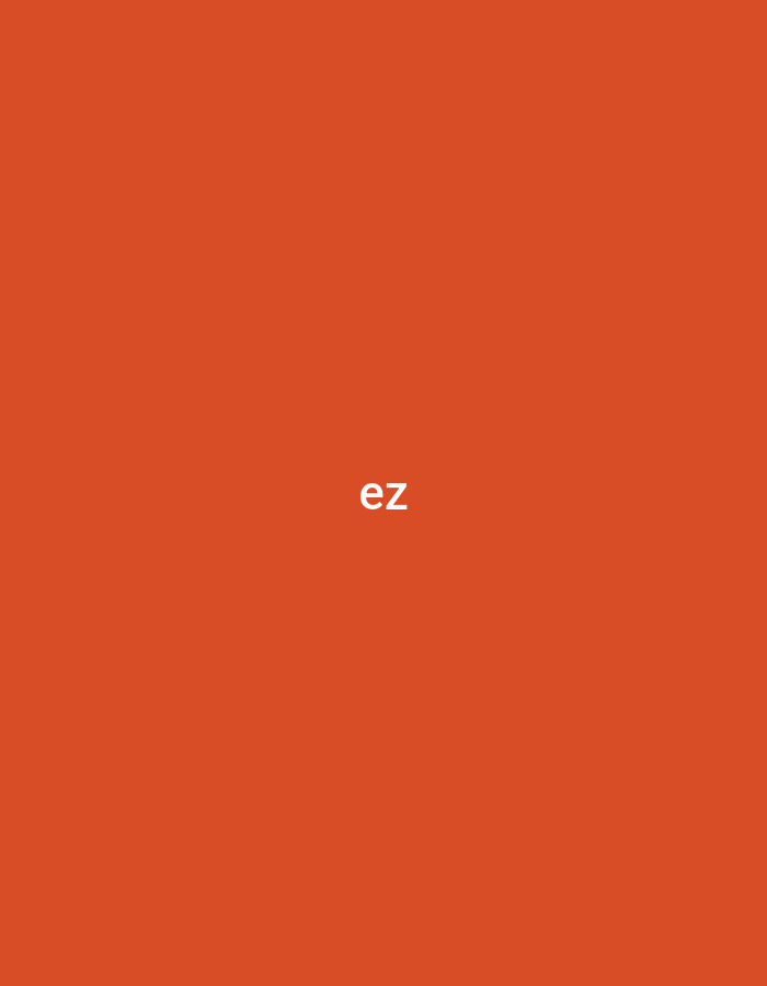 The image displays a uniform, solid background in a deep orange hue. Centrally positioned both vertically and horizontally within this background are the two lowercase white letters 'ez'. The text is rendered in a clear, sans-serif typeface. No other elements, figures, or discernible environmental details are present, indicating a minimalist digital graphic. This visual asset could be intended for, or utilized within, the city of Casablanca, Morocco, serving as a simple identifier or message.