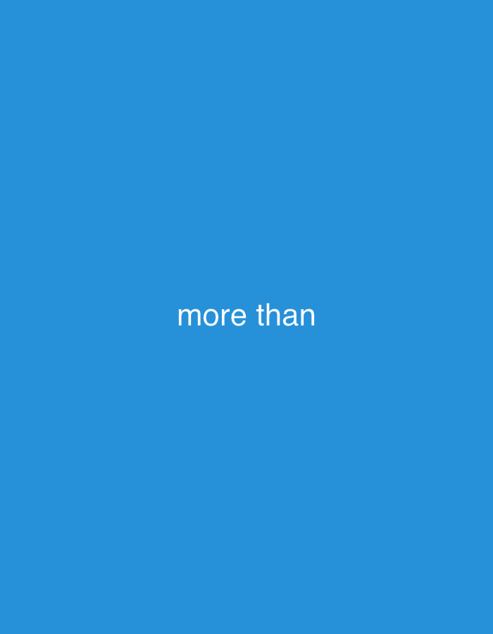 The image is a flat, solid blue background with the words "more than" written in white text in the center. There is no discernible location in the city of Cirebon, Indonesia. The scene is devoid of people, subjects, objects, actions, or interactions.