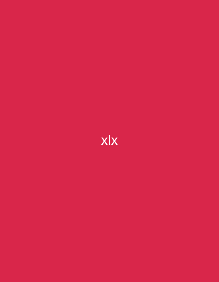The image displays a solid crimson red background. Centrally positioned on this field is the white text "xlx". This scene is situated in Casablanca, Morocco. No individuals, further objects, actions, or interactions are depicted within the visual frame, which solely consists of the colored background and text.