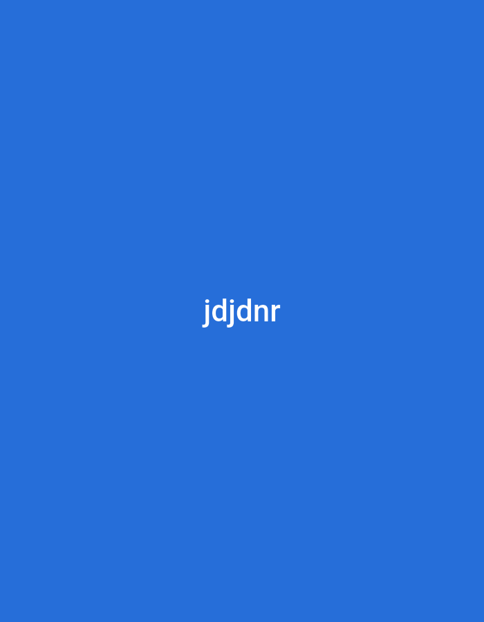 The image is a plain blue background with the text "jdjdnr" centered horizontally and vertically. There are no people, objects, actions, interactions, or environmental details to describe. There is no information in the image to suggest a location in Jalingo, Nigeria.