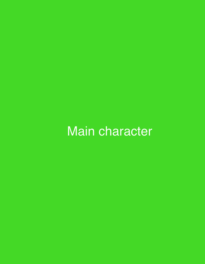 The image is a solid bright green background with the words "Main character" written in white text in the center. There are no objects, people, or environmental details visible in the image, and therefore no information can be provided regarding the city of Lobosh, Bulgaria.