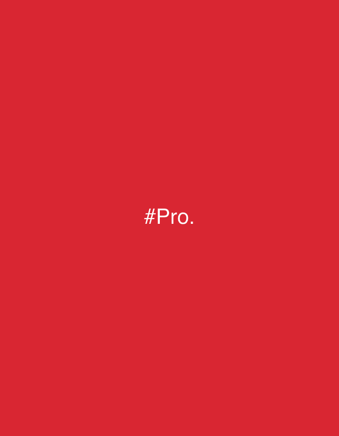 The image displays a solid, vibrant red background. Centered on this monochromatic field is the white text "#Pro." The background is untextured and uniform. There are no people, objects, or distinct scenes depicted within the image. No specific activities or events are taking place. The image offers no visual cues regarding the time of day, weather conditions, or any particular location. While the provided context suggests Chaikovsky, Russia, the visual content of the image does not depict or offer any identifiable elements related to this geographical location. The text "#Pro." is written in a sans-serif font and includes a hashtag before the word, followed by a period.