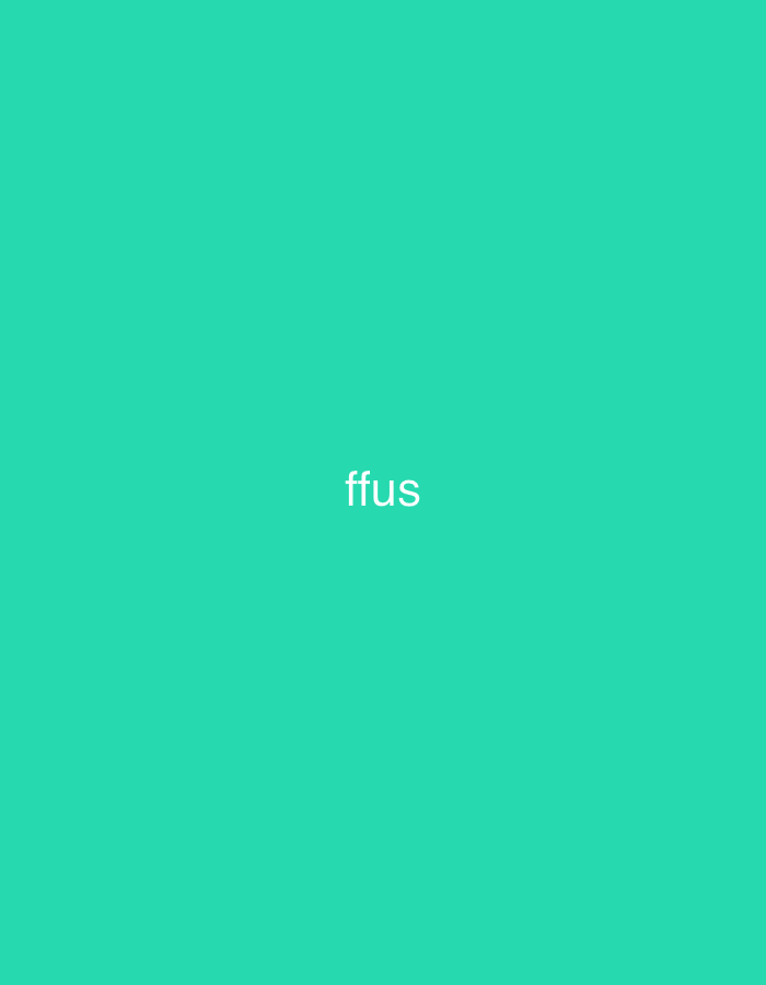 The scene is a minimalist graphic display, located in the city of Casablanca, Morocco. It features a uniform teal-colored background (approximately #23D3A6). Centrally positioned, slightly below the vertical midpoint, is the word 'ffus' rendered in white, sans-serif lowercase typography. No discernible objects, individuals, or environmental details other than this graphic presentation are visible within the frame.