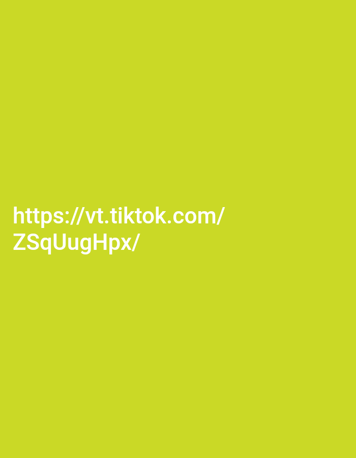 The image is a plain, bright yellow-green background with white text. The text reads "https://vt.tiktok.com/ZSQuugHpx/". There are no people, objects, or any discernible environmental details. The image contains no information about the city of Kendayakan, Indonesia.
