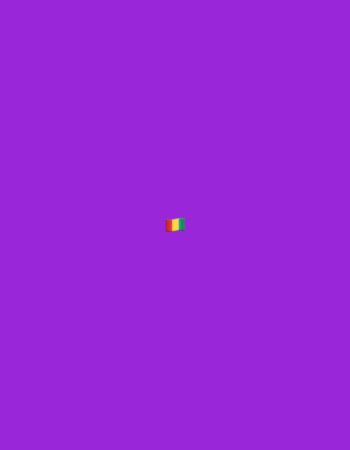 The image shows a small flag with red, yellow, and green stripes, appearing to be waving. The flag is centrally located against a solid purple background. There is no discernible Moscow location or any other contextual details.