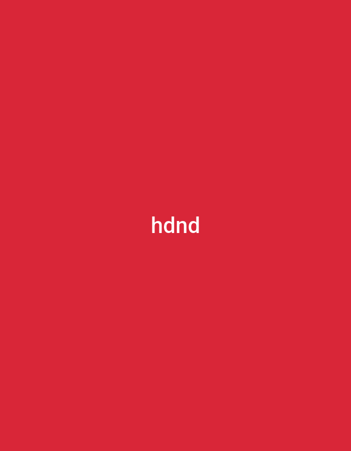 The image displays a minimalist composition featuring white text "hdnd" centrally positioned against a solid, vibrant red background. There are no visible subjects such as people or objects, nor is there a discernible scene, setting, or any activity taking place. The background is uniformly colored, without any textures, patterns, or variations in shade. No specific time of day, weather conditions, or emotional states are conveyed by the image. The only notable detail is the text itself, presented in a simple, sans-serif font. The location context for this media file is Yerevan, Armenia, although no visual elements within the image itself indicate this location.