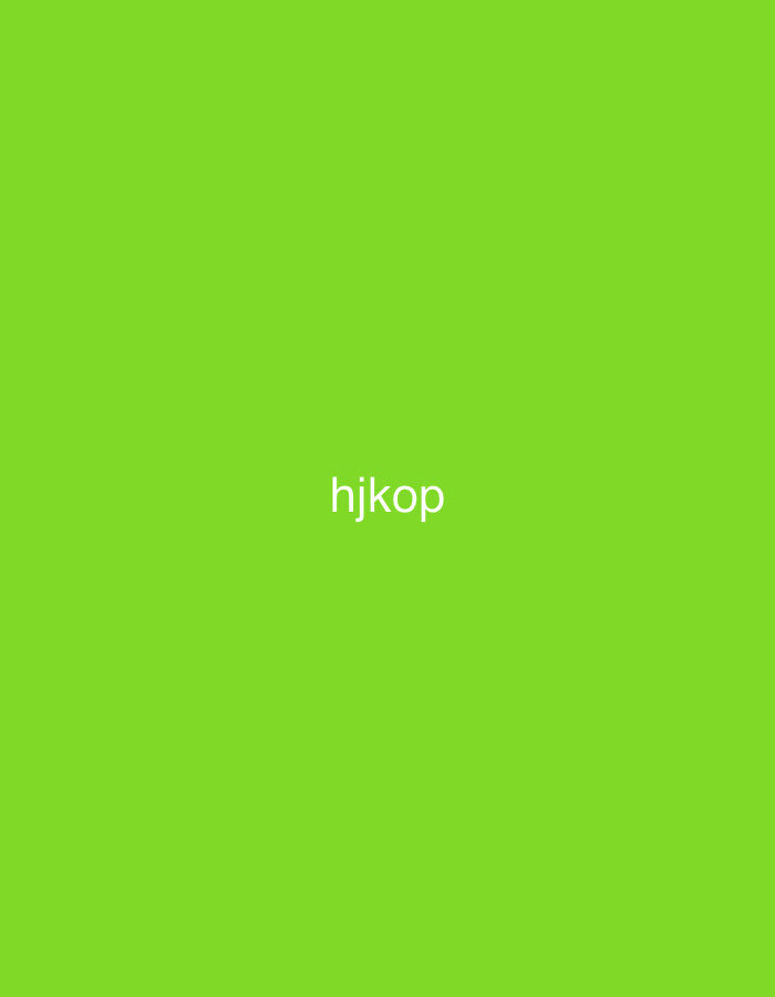 The scene, located in Casablanca, Morocco, features a solid lime green background. Centered on this monochromatic field is the word "hjkop", rendered in white, lowercase sans-serif characters. No other subjects, objects, or environmental elements are depicted within the frame.