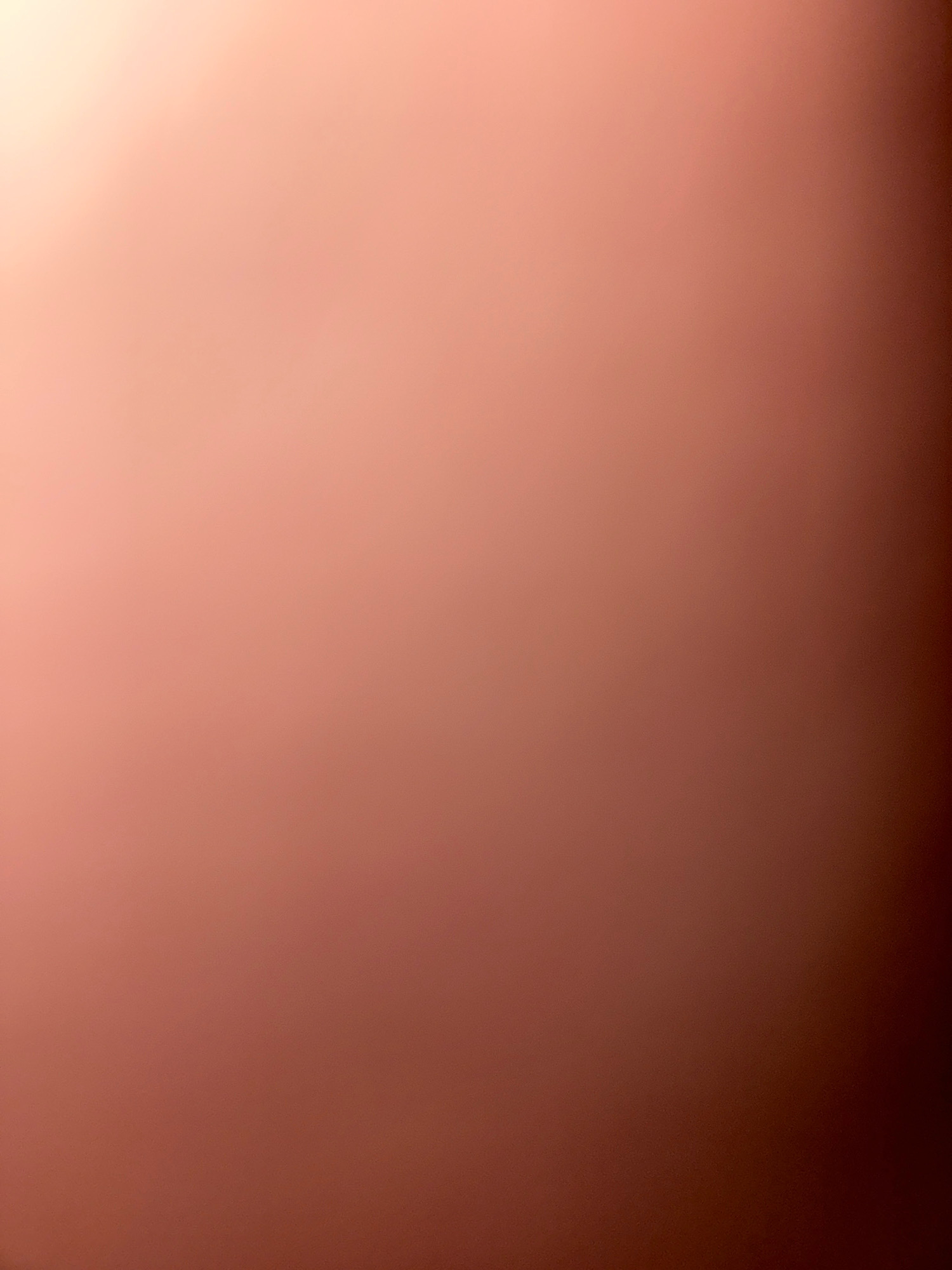 This is a photograph of a gradient of color, ranging from a bright, pale peach on the top left to a deep reddish-brown on the bottom right. The image is blurred and lacks any discernible objects, people, or a specific environment. Therefore, it is impossible to provide any details about the location in Zavolzhye, Russia, or any other specifics related to a scene.