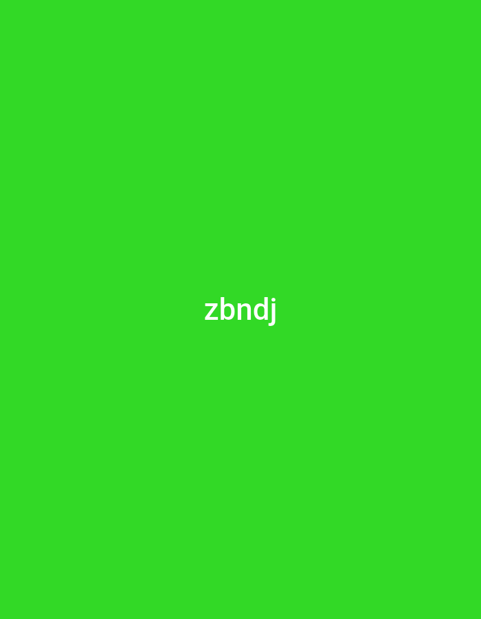 The image displays a solid, vibrant green background. Centered horizontally and vertically on this background is the text "zbndj" rendered in white, sans-serif font. There are no other discernible subjects, objects, people, actions, or environmental details present. The specific location of "Unknown, Unknown" cannot be determined from the content of this image, as it is a digitally generated graphic devoid of any real-world context or setting.
