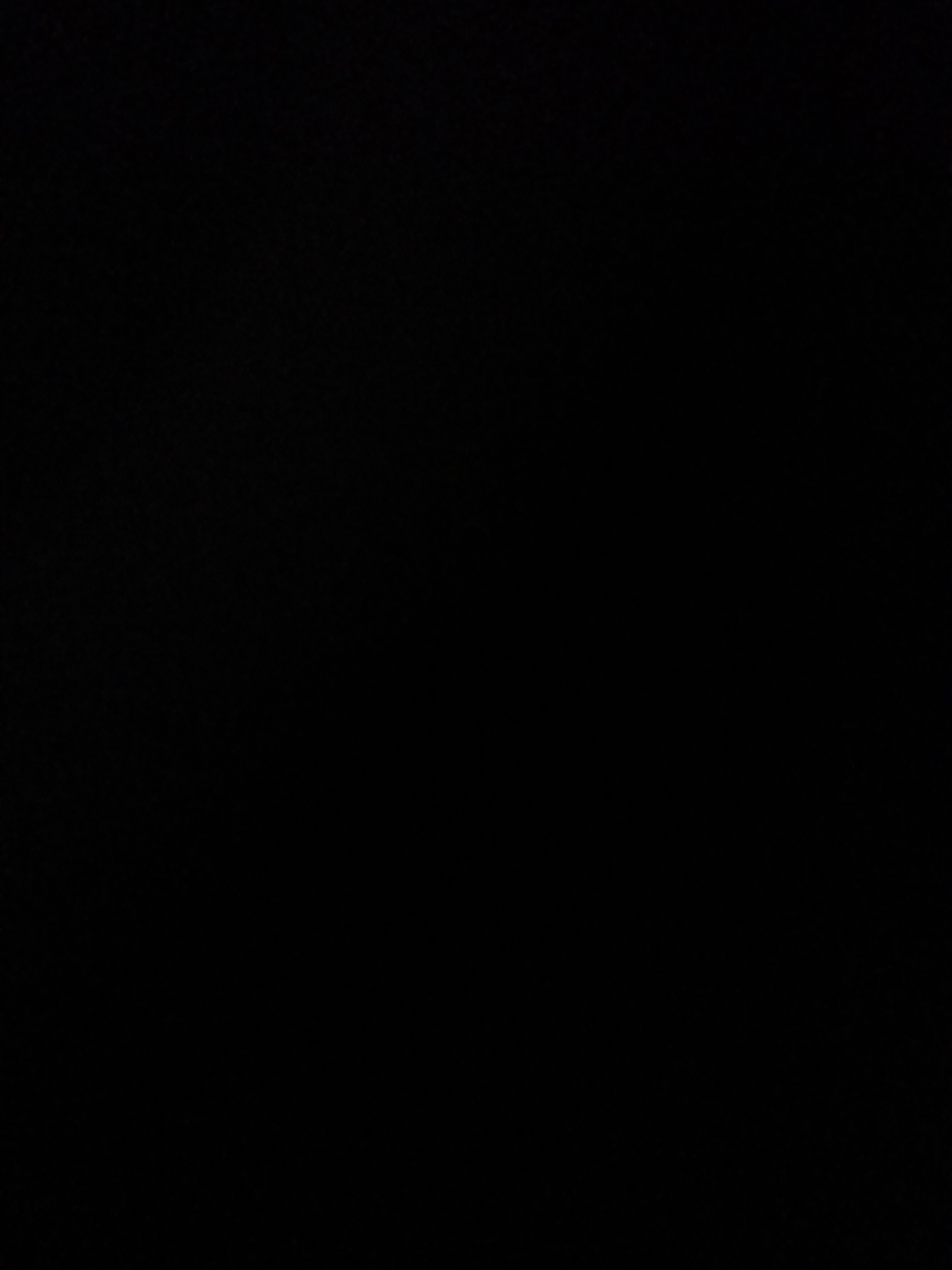The provided image is entirely black, making it impossible to discern any subjects, objects, scene, setting, activity, or notable details. There is no visible text. Therefore, a description cannot be generated.