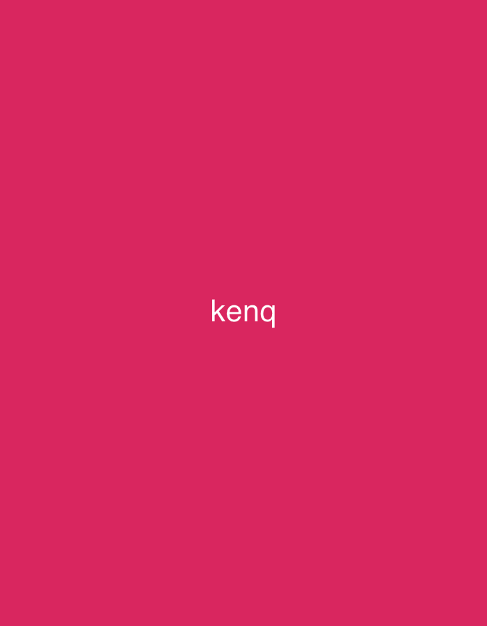 This digital image, contextually placed in the city of Casablanca, Morocco, features a solid deep pink background. Centered on this field, the word 'kenq' is displayed in white, lowercase, sans-serif typography. The minimalist composition contains no other subjects, objects, or environmental elements beyond the color field and text.