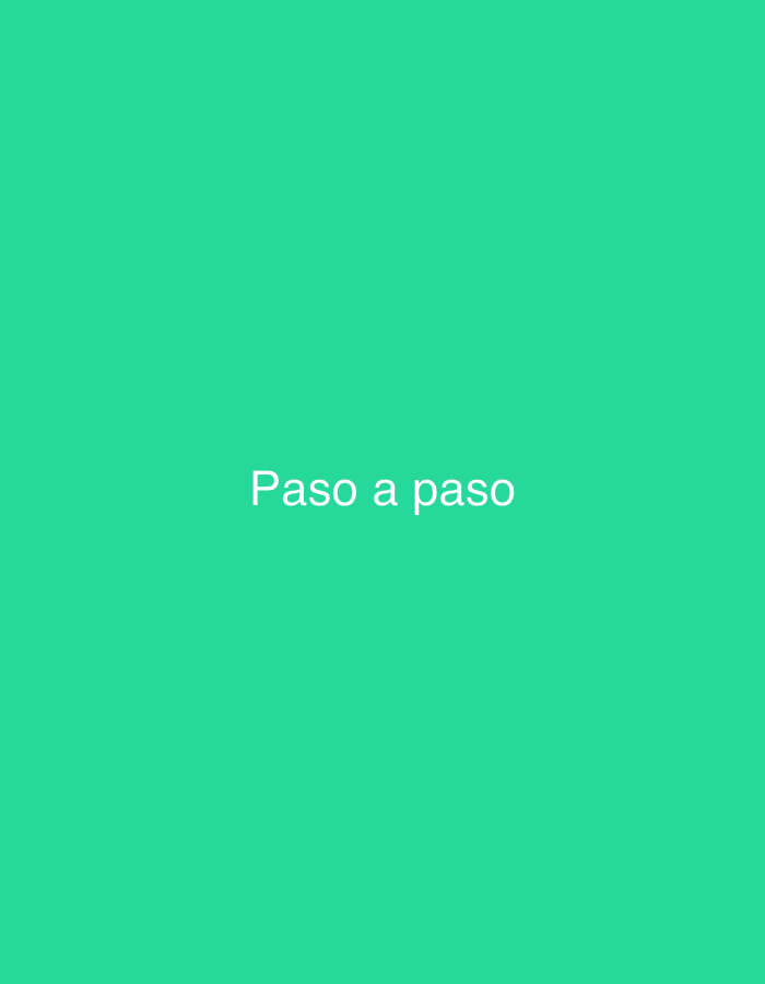 The image is a minimalist graphic with a solid turquoise background. Centered in the lower half of the frame, the words "Paso a paso" are displayed in white, sans-serif text. There are no other discernible objects, people, or environmental details present in the image. The location in Tinaquillo, Venezuela, is not visually represented in the image.