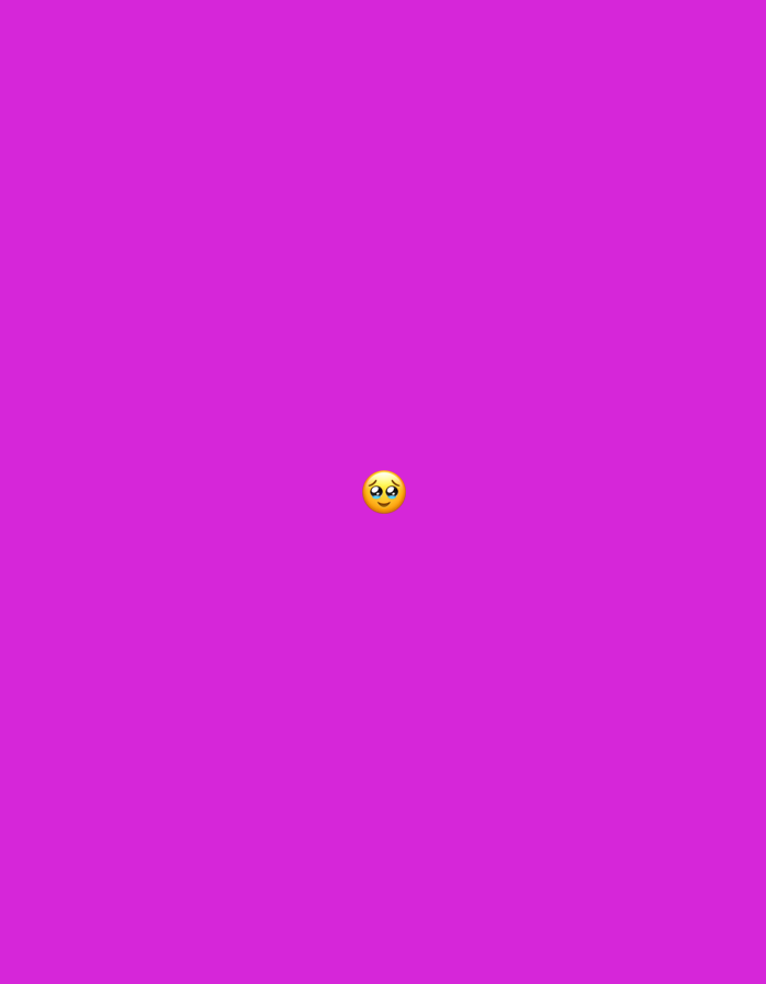 This digital image, located in the city of Santa Ana, Venezuela, presents a minimalistic composition dominated by a solid, vibrant magenta background. Centrally positioned within the frame is a small, yellow 'pleading face' emoji (🥺), depicted with large, downturned, tear-filled eyes and slightly raised eyebrows. No other subjects, objects, or environmental elements are visible within the scene.