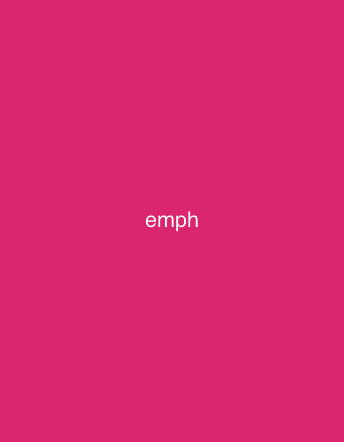 The image presents a solid, vibrant fuchsia background. Centered on this background are the four lowercase letters "emph" rendered in white. There are no other visible subjects, objects, people, actions, interactions, or environmental elements within the frame. No visual information within the image provides any indication of a specific geographical location, including the city of Casablanca, Morocco, or any other region.