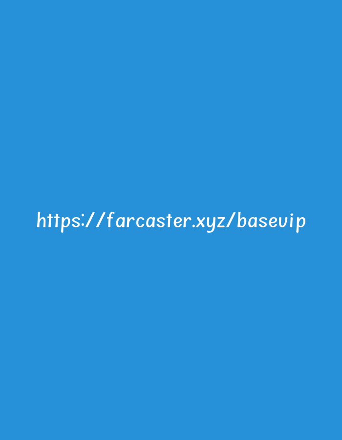 A simple blue background contains white text that reads "https://farcaster.xyz/basevip". There is no information to suggest this image is related to the city of Bandar Lampung, Indonesia.