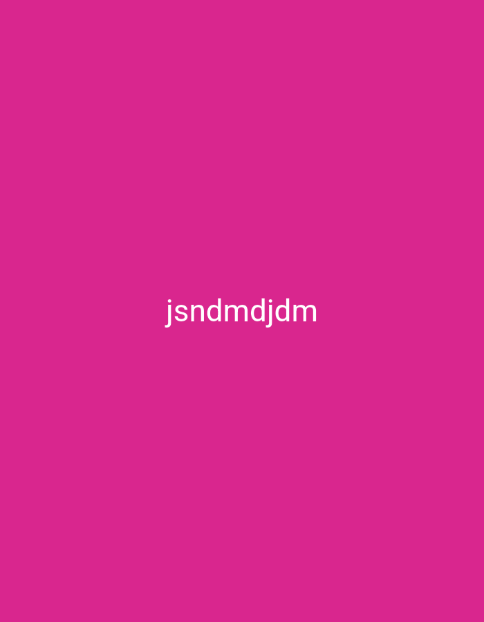 The image is a solid magenta background with the text "jsndmdjdm" centered horizontally and located in the lower half of the image. There are no other discernible objects, people, or environmental details present. The location in the city of Nsugpe, Nigeria, is not discernible from the image itself.