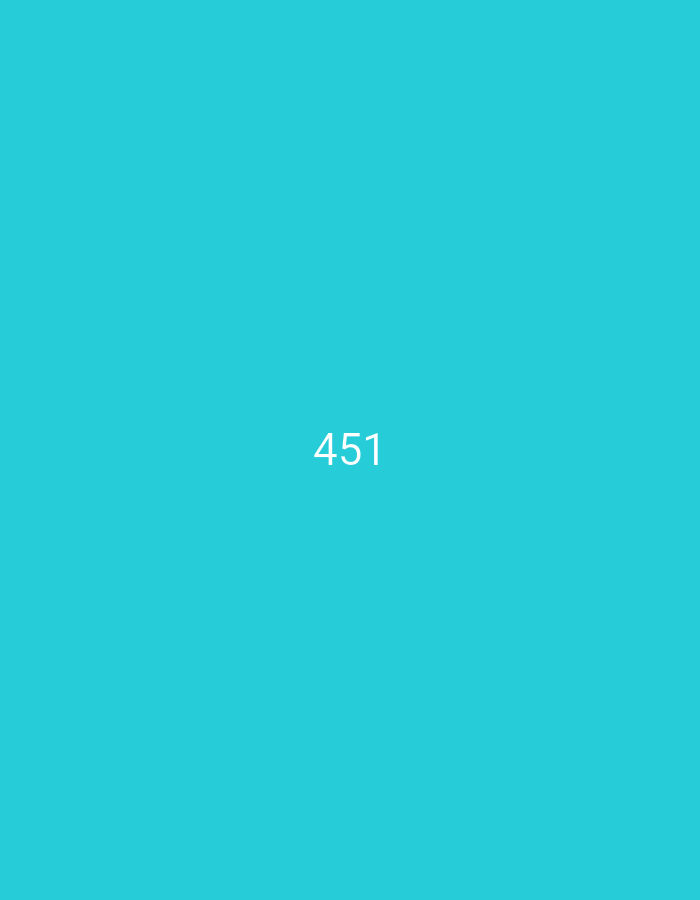 A cropped image shows a light blue background with the number 451 displayed in white text in the center of the image.