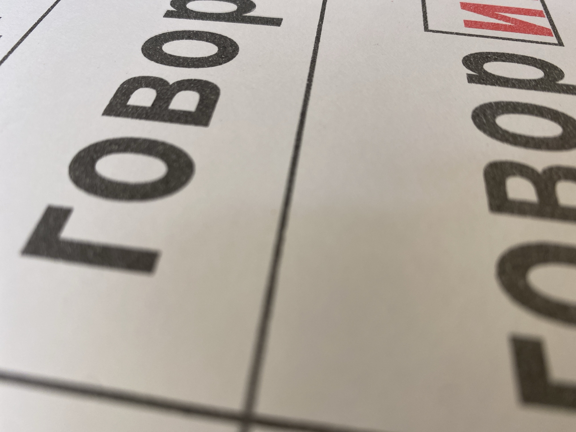 A close-up photograph shows a segment of a ballot paper. Two columns are partially visible, each labeled with the Russian word "ГОРОД" (GOROD), meaning "city." In the right column, a box is present with a red checkmark inside, suggesting a choice has been made on the ballot. The background is white, and the text and border lines are black. The depth of field is shallow. The photograph was taken in Chaikovsky, Russia.