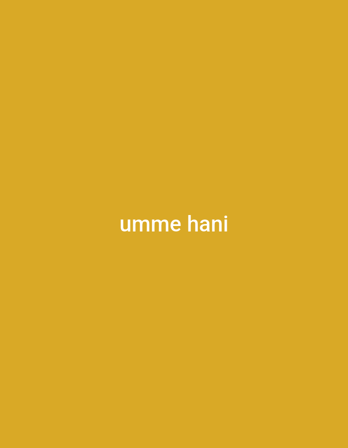 The image is a solid yellow background with the words "umme hani" written in white text in the center. There is no discernible context or detail that would allow for a description of a location in Peshawar City Tehsil, Pakistan.