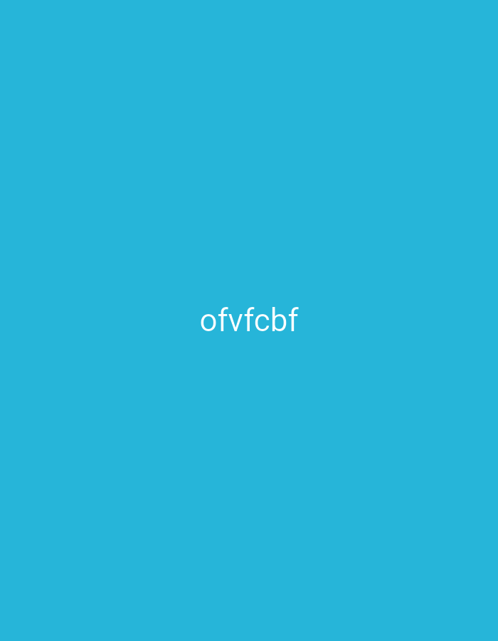 The image displays a plain, uniform light blue background. Centered on this background is the text "ofvfcbf" rendered in white, sans-serif letters. There are no other subjects, objects, or activities depicted. The image does not contain any visual cues related to a specific time of day, weather, location (including Yerevan, Armenia), or emotions.