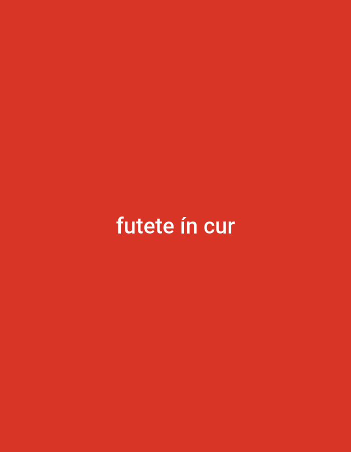 The image shows a plain red background with white text in the center that reads "futete in cur". There is no indication of a city or location, nor are there any people, subjects, objects, or actions depicted.
