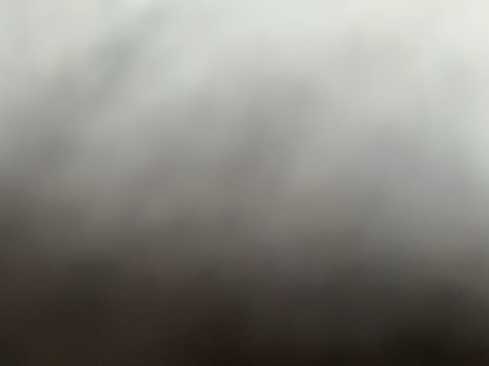 This is a highly blurred, abstract image dominated by shades of gray and white. There are no discernible subjects, objects, or scene details. The image appears to be a gradient, transitioning from a brighter, lighter gray or white at the top to a darker gray or black at the bottom. There is no visible text, activity, or event taking place. Due to the extreme blurriness, it is impossible to determine the time of day, weather, location cues, or any emotional context. The crops provided do not add any clarity, offering only slightly less blurred versions of the same abstract gradient.