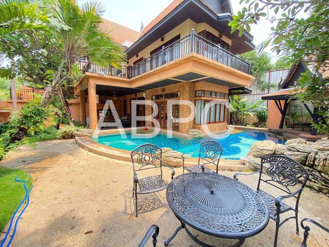 Nature Inspired Beachfront 4 Bed 5 Bath Pool Villa In Na Jomtien