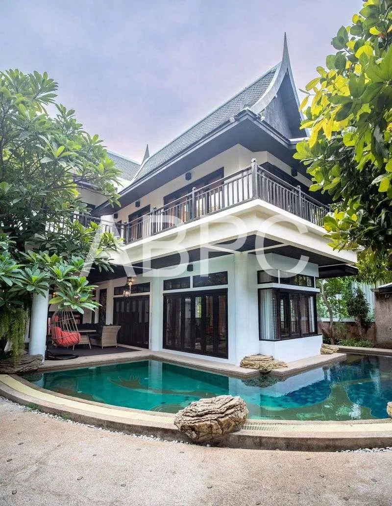 Thai Bali Style Pool Villa 4 bedrooms 5 bathroom Suitable for Business near Jomtien Beach for Sale/Rent photo 20