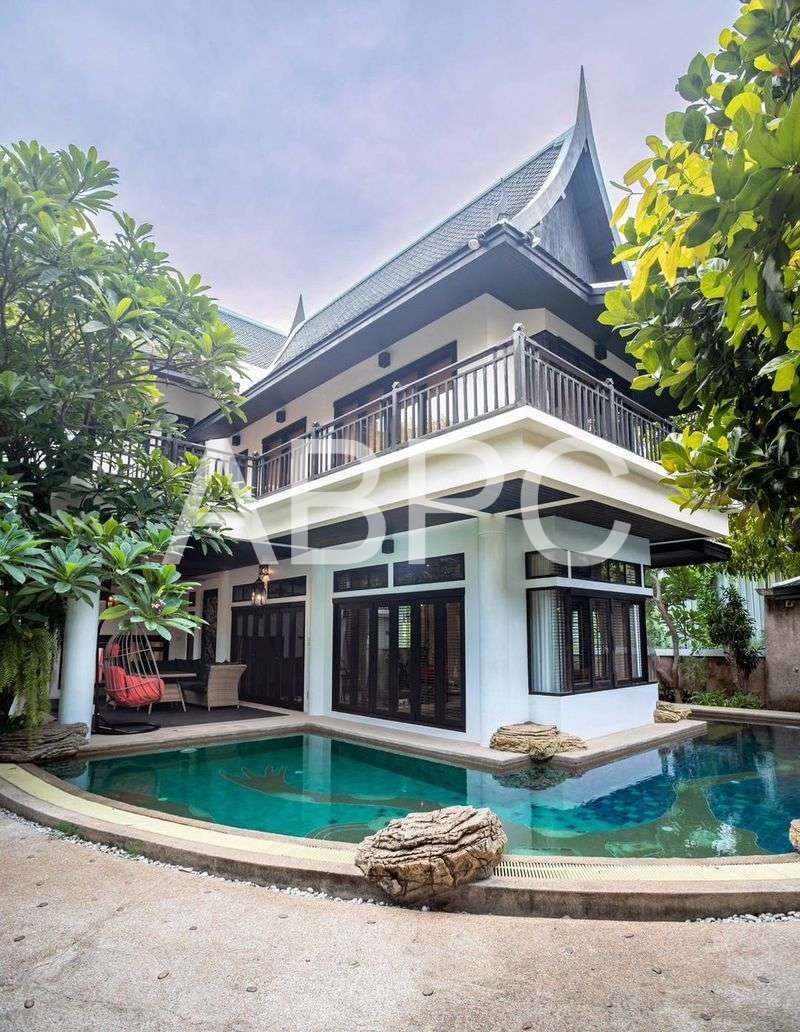 Thai Bali Style Pool Villa 4 bedrooms 5 bathroom Suitable for Business near Jomtien Beach for Sale/Rent photo 21
