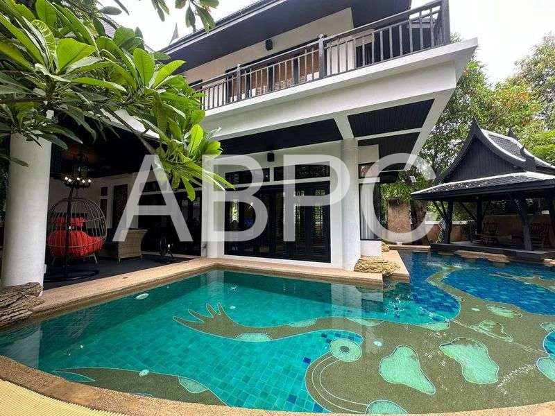 Thai Bali Style Pool Villa 4 bedrooms 5 bathroom Suitable for Business near Jomtien Beach for Sale/Rent photo 3