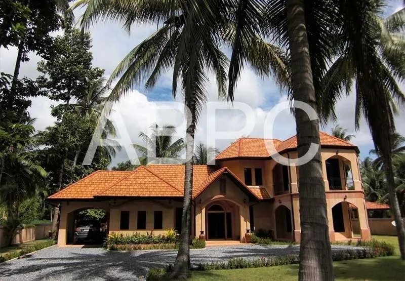 Four Bedroom Five Bathroom Mediterranean Pool Villa On A  Rai Of Land