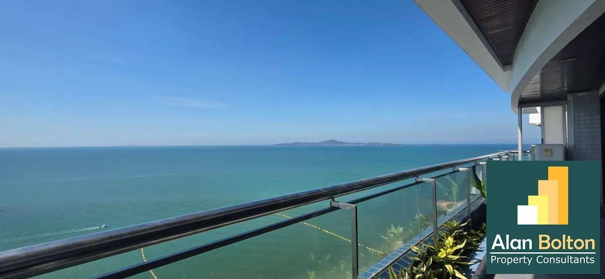 Large Front Facing Ocean View 3 Bed 3 Bath Condo in Pratumnak photo 2