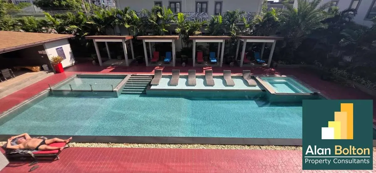 Modern 3-Bedroom Condo at Serenity Residence Jomtien | Pool View photo 3