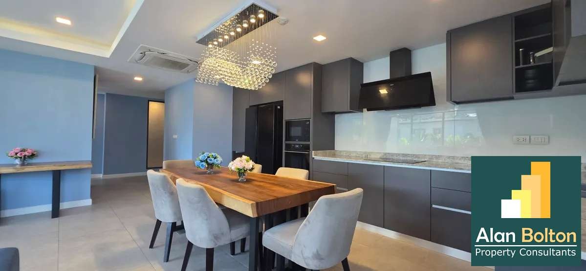 Modern 3-Bedroom Condo at Serenity Residence Jomtien | Pool View photo 12