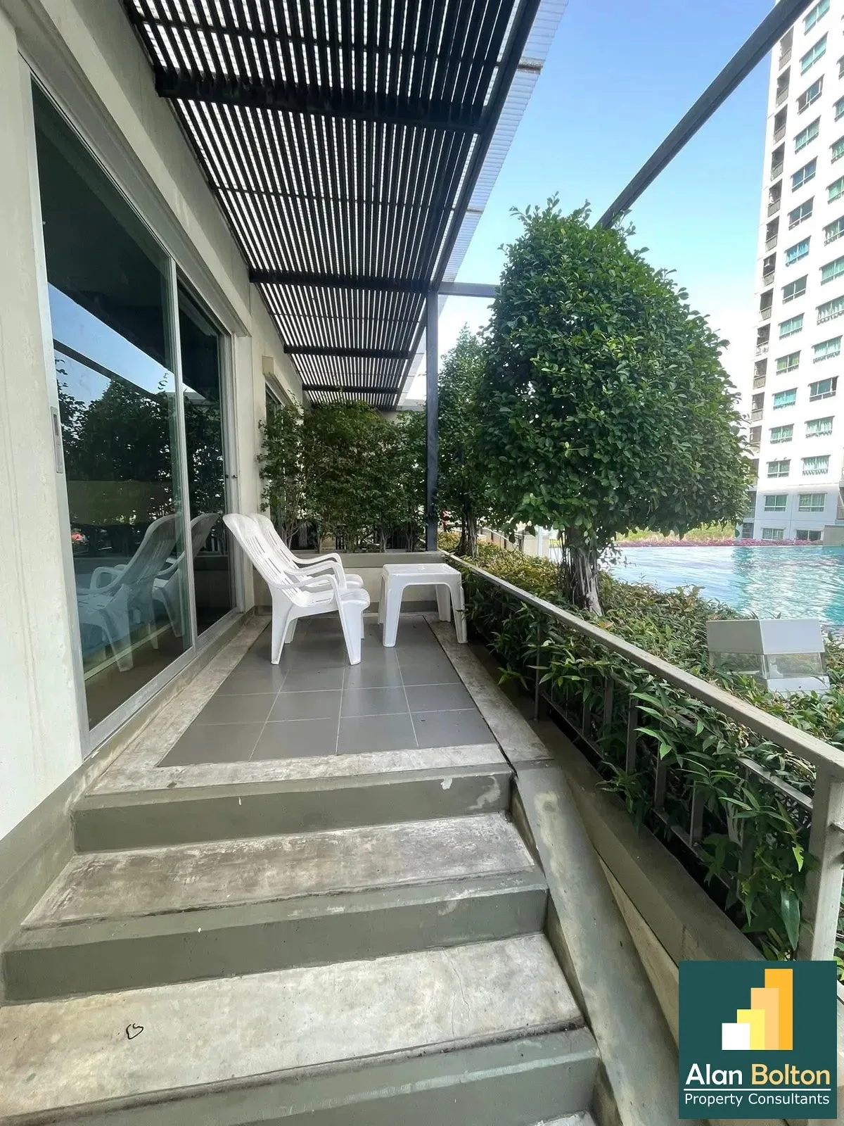 Balcony with pool access 1 Bedroom 1 Bathroom in Jomtien photo 19