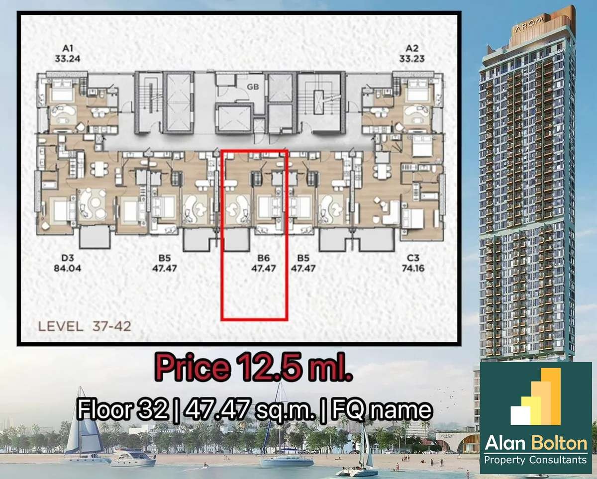 Arom Jomtien In Foreign Quota For Sale photo 6