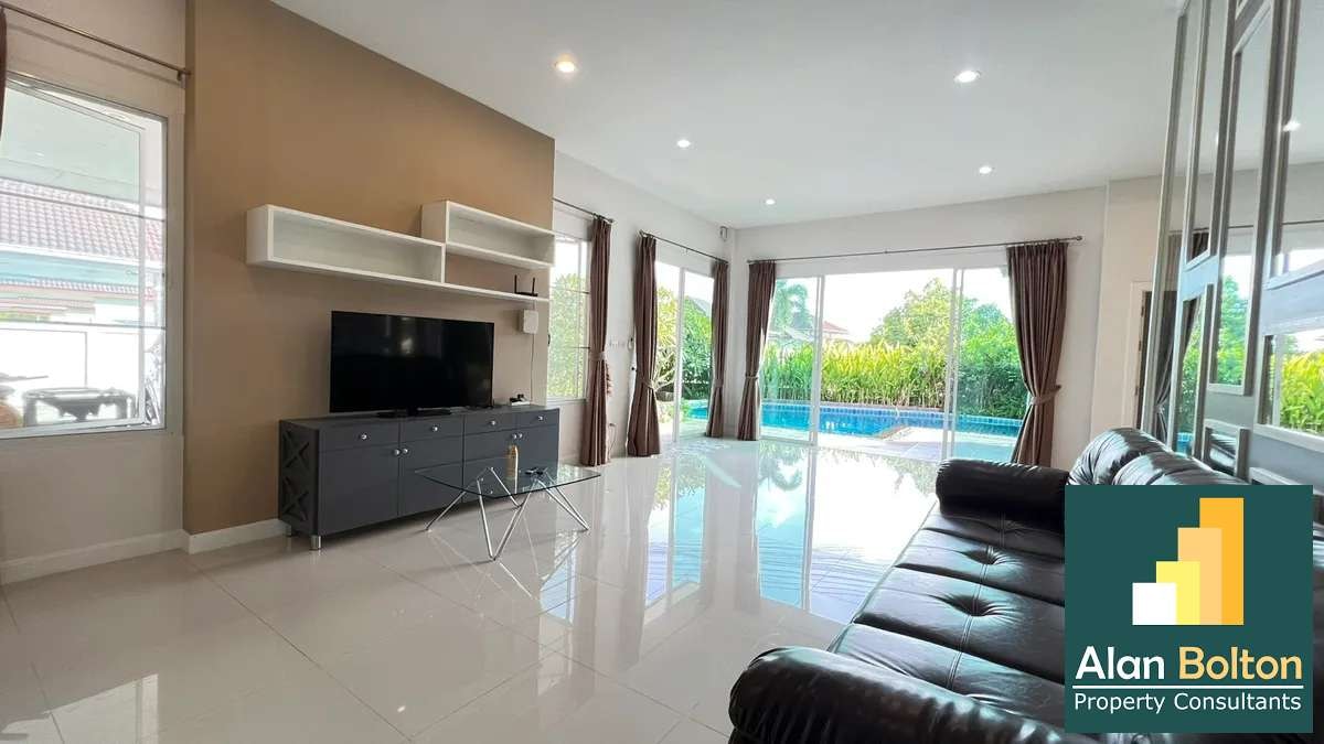 Pool villa for rent 3 Bedrooms 2 Bathrooms in Huay yai photo 14