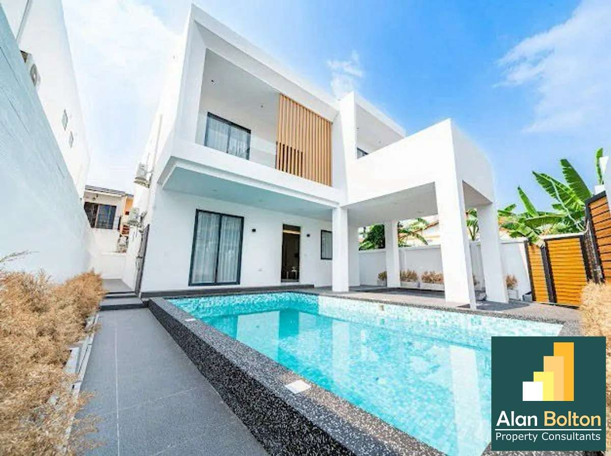 Newly Build Private Pool Villa 6 beds 6 baths in Central Pattaya for SALE