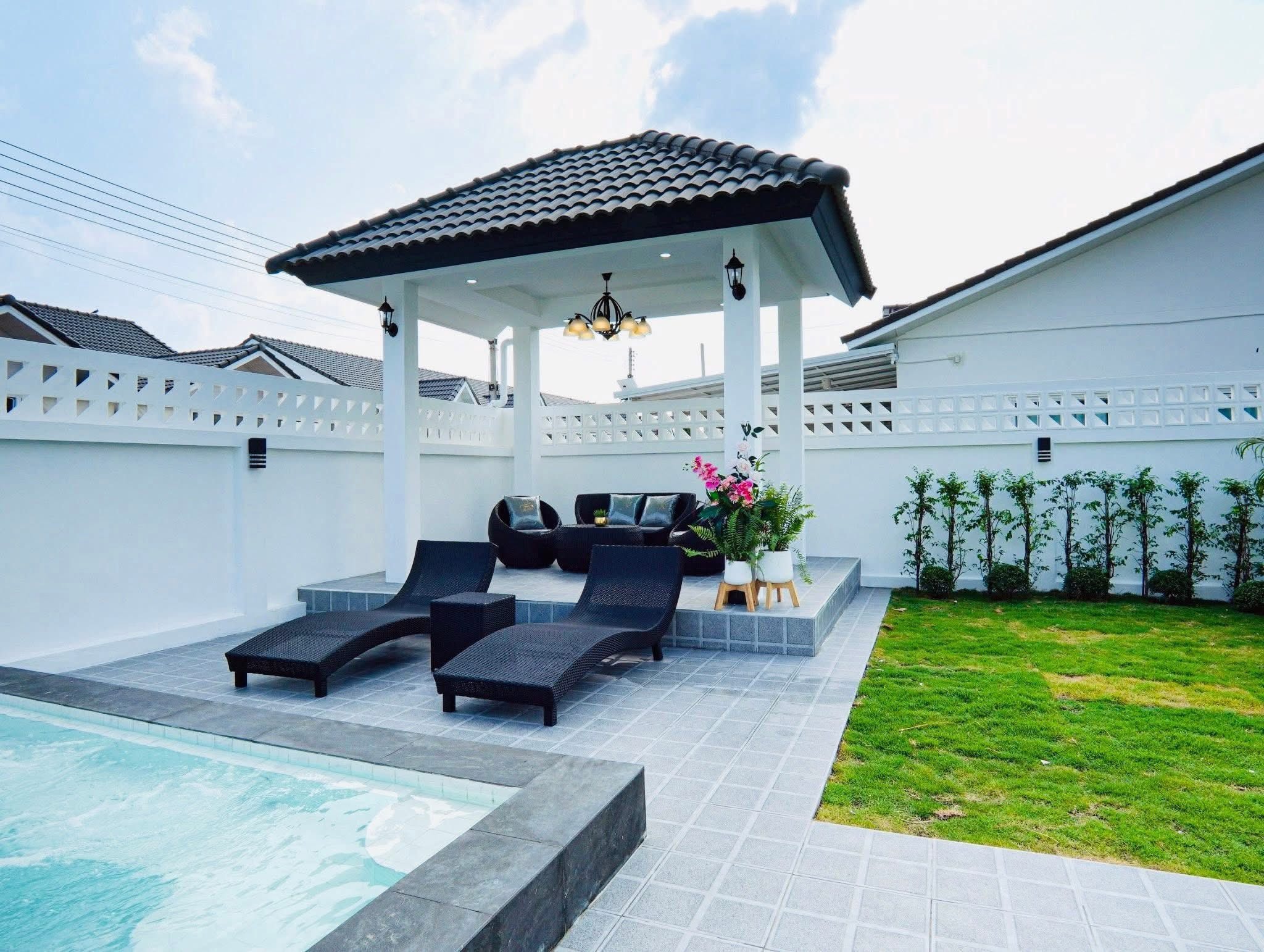 Newly Build Brand New Pool Villa 4 beds 4 baths near Sukhumvit - Motorway 36 for SALE photo 31