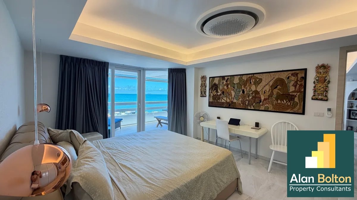 Large Ocean View one Bedroom Condominium do For Rent In Jomtien photo 9