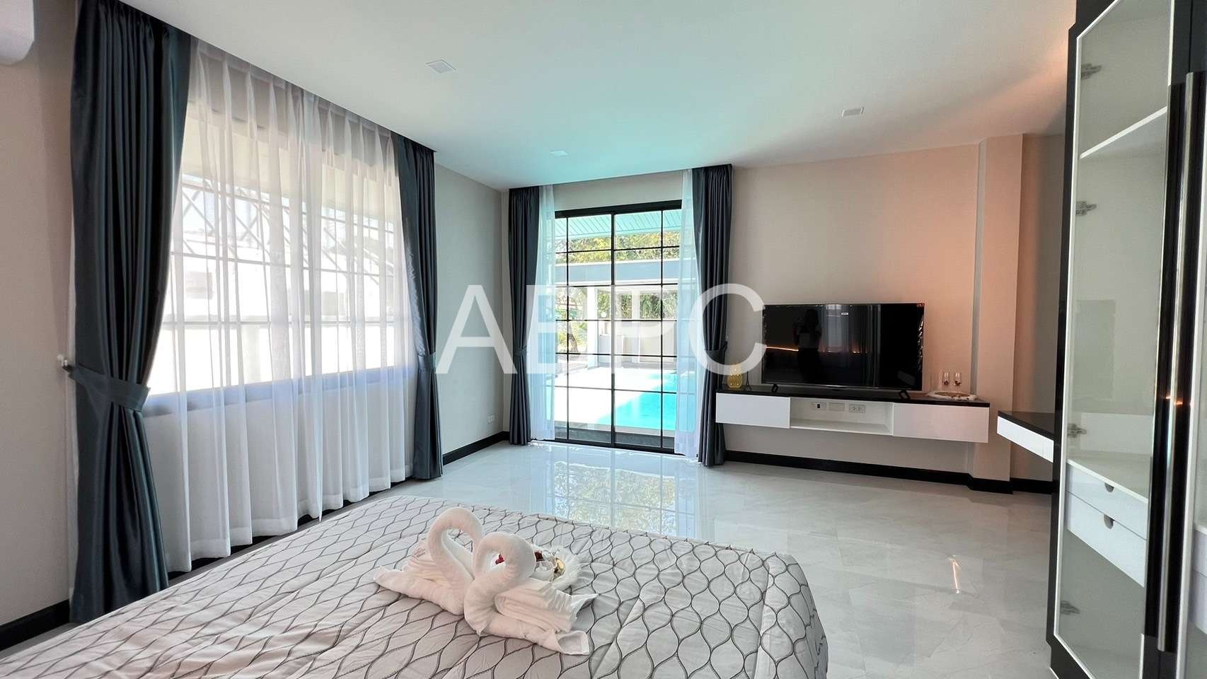 Brand New Modern 4 Bedroom 3 Bathroom Pool Villa in East Pattaya ABPC1178 photo 7